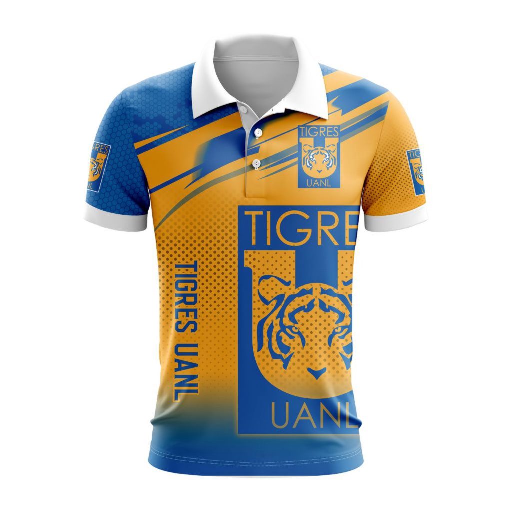 LIGA MX Tigres UANL Special Design Polo Gift for Men Women LIGA MX Tigres UANL Special Design Polo Gift for Men Women