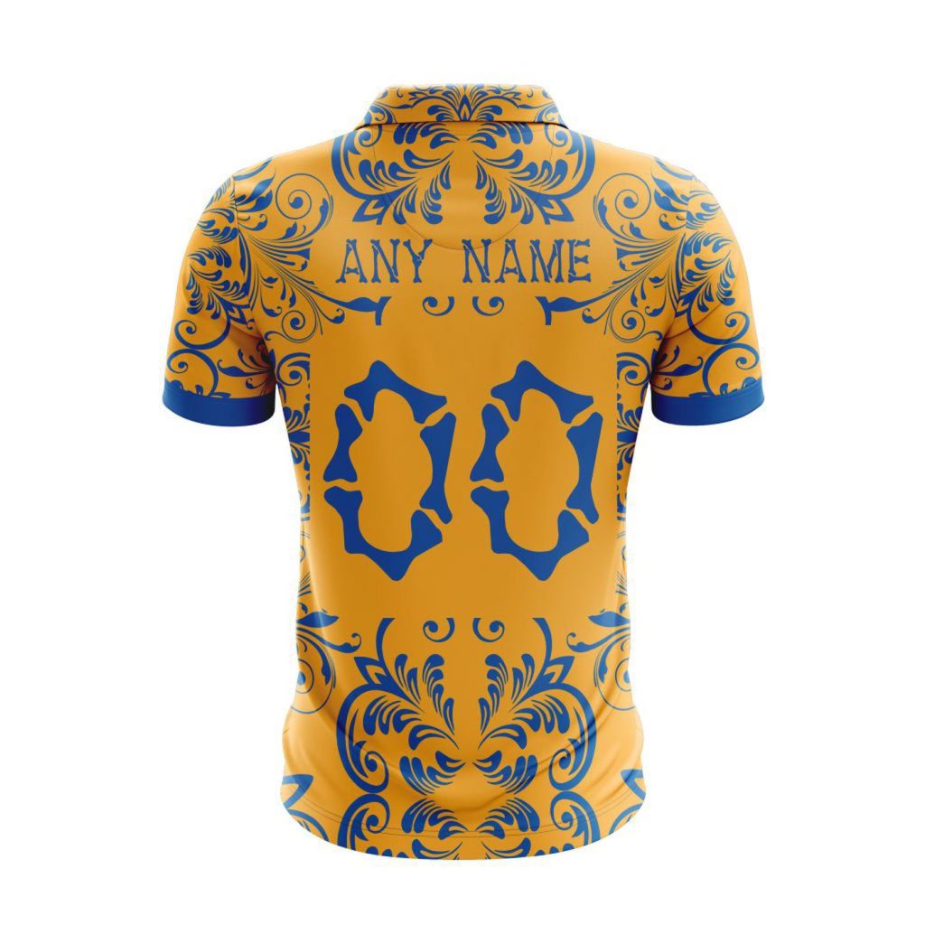 LIGA MX Tigres UANL Special Dia De Muertos Design Polo Gift for Men Women LIGA MX Tigres UANL Special Dia De Muertos Design Polo Gift for Men Women