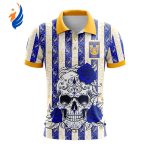 LIGA MX Tigres UANL Special Dia De Muertos Design Polo Gift for Men Women LIGA MX Tigres UANL Special Dia De Muertos Design Polo Gift for Men Women