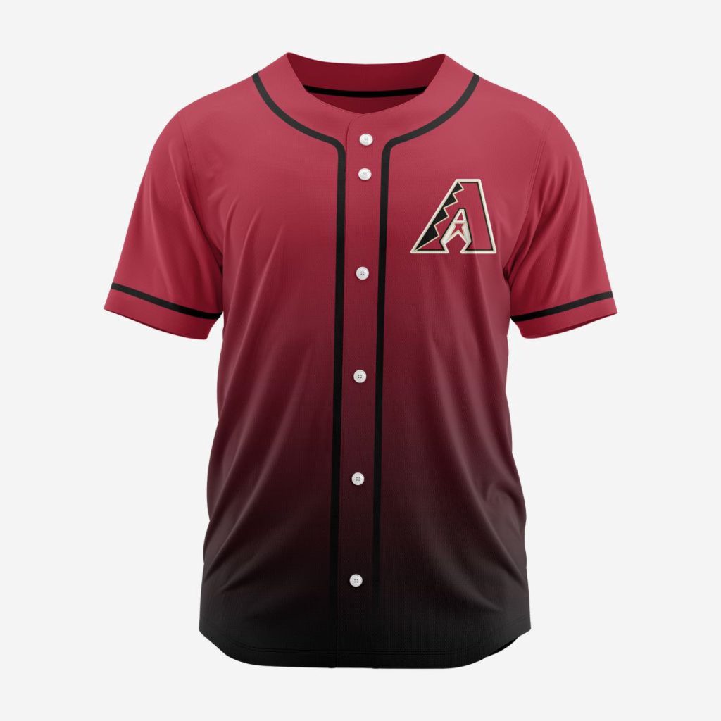 MLB Arizona Diamondbacks Personalized Gradient Design Baseball Jersey Gift for Men Women MLB Arizona Diamondbacks Personalized Gradient Design Baseball Jersey Gift for Men Women