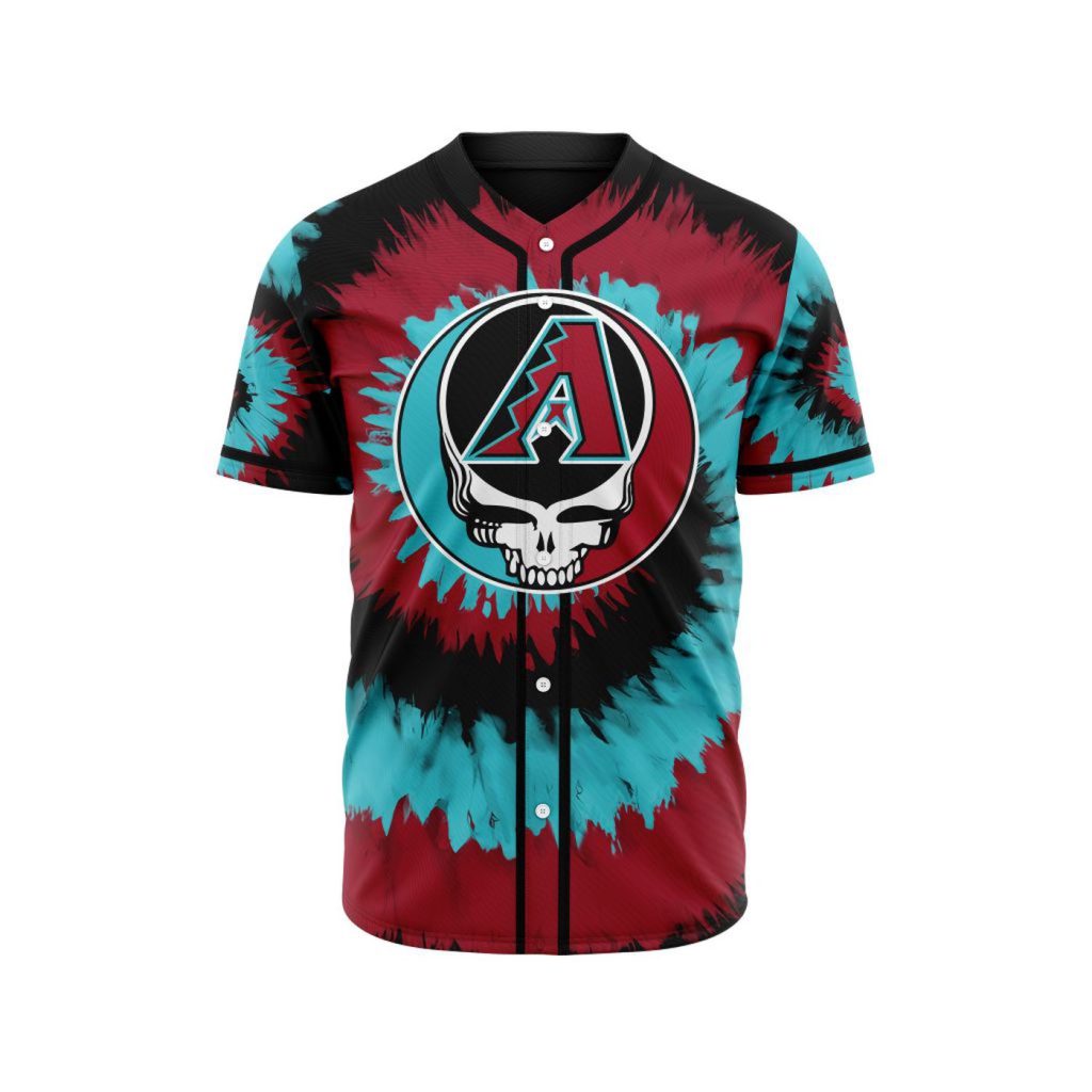 MLB Arizona Diamondbacks Special Grateful Dead Design Baseball Jersey Gift for Men Women MLB Arizona Diamondbacks Special Grateful Dead Design Baseball Jersey Gift for Men Women
