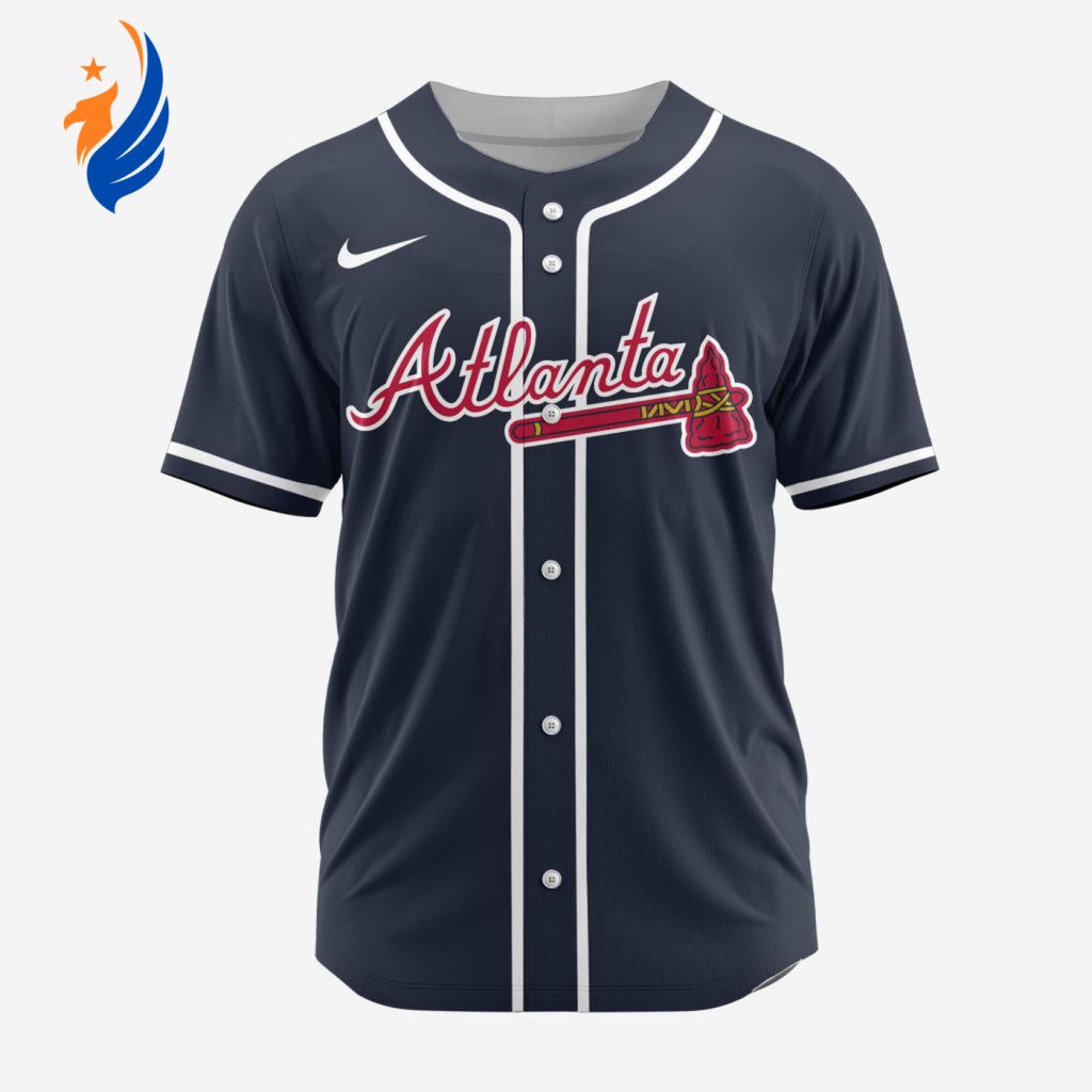 MLB Atlanta Braves Personalized Alternate 02 Baseball Jersey MLB Atlanta Braves Personalized Alternate 02 Baseball Jersey