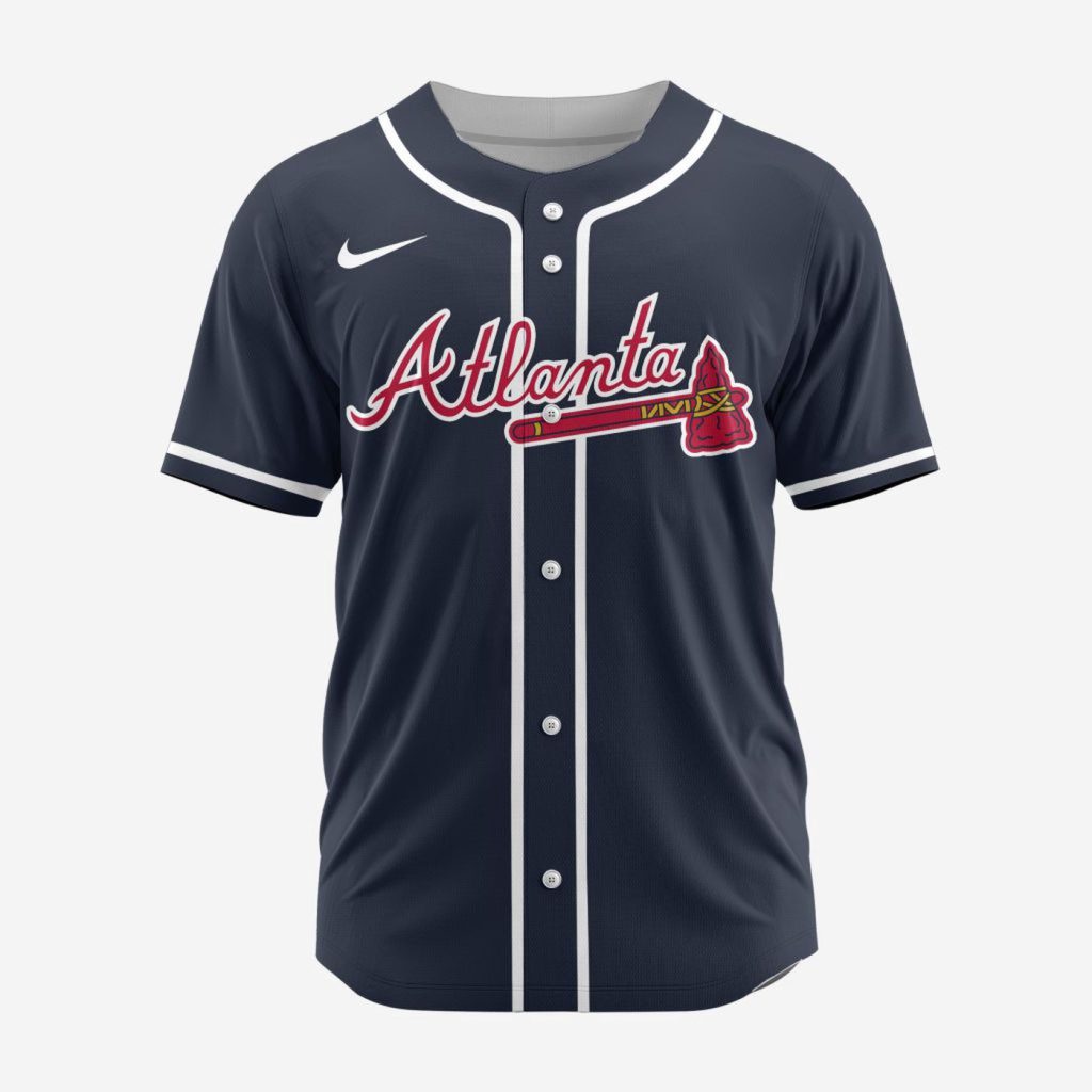 MLB Atlanta Braves Personalized Alternate 02 Baseball Jersey MLB Atlanta Braves Personalized Alternate 02 Baseball Jersey