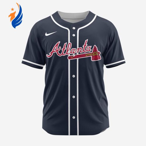 MLB Atlanta Braves Personalized Alternate 02 Baseball Jersey