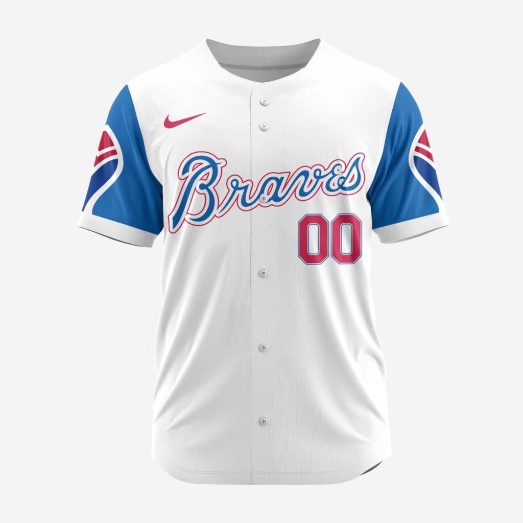MLB Atlanta Braves Personalized Alternate Design Concept Baseball Jersey 2401 MLB Atlanta Braves Personalized Alternate Design Concept Baseball Jersey 2401