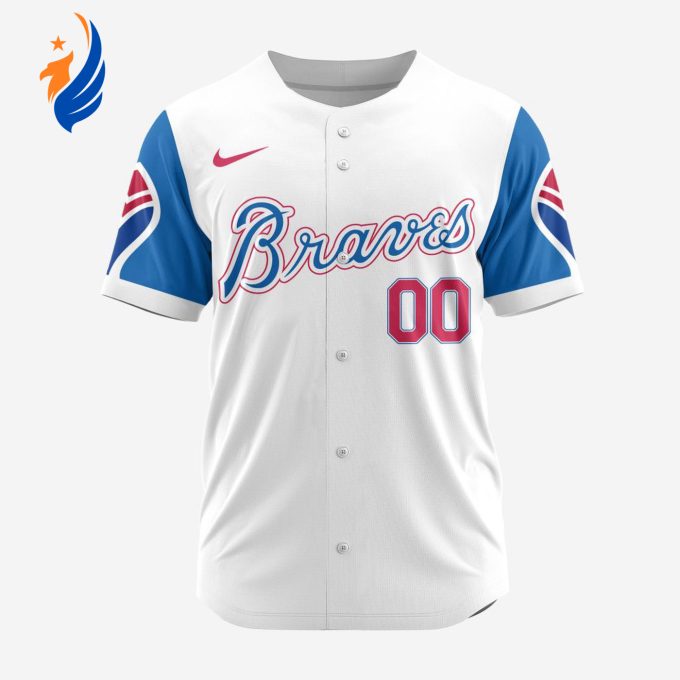 MLB Atlanta Braves Personalized Alternate Design Concept Baseball Jersey 2401