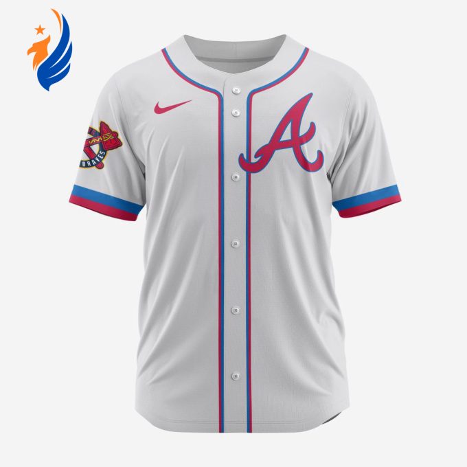 MLB Atlanta Braves Personalized Alternate Design Concept Baseball Jersey 2404 MLB Atlanta Braves Personalized Alternate Design Concept Baseball Jersey 2404
