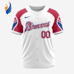 MLB Atlanta Braves Personalized Reverse Retro Concept Design Baseball Jersey