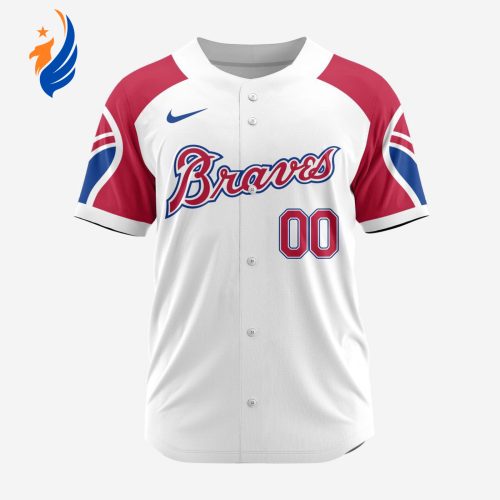 MLB Atlanta Braves Personalized Reverse Retro Concept Design Baseball Jersey
