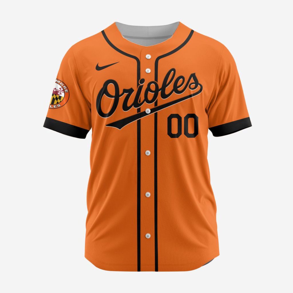 MLB Baltimore Orioles Personalized Alternate Design Concept Baseball Jersey 2404 MLB Baltimore Orioles Personalized Alternate Design Concept Baseball Jersey 2404