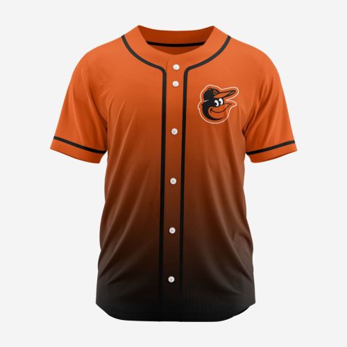 MLB Baltimore Orioles Personalized Gradient Design Baseball Jersey Gift for Men Women