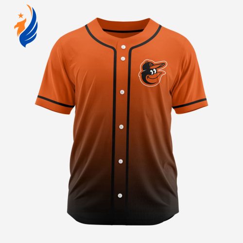 MLB Baltimore Orioles Personalized Gradient Design Baseball Jersey Gift for Men Women