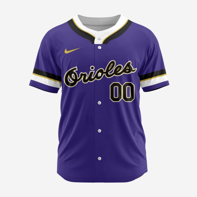 MLB Baltimore Orioles Personalized Reverse Retro Concept Design Baseball Jersey