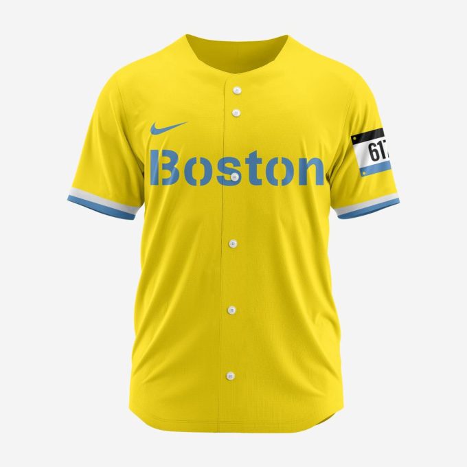 MLB Boston Red Sox Personalized 2024 City Connect Baseball Jersey Design