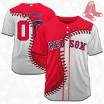 MLB Boston Red Sox Personalized Mix Baseball Jersey Gift for Men Women