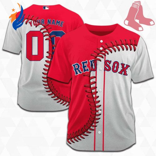 MLB Boston Red Sox Personalized Mix Baseball Jersey Gift for Men Women