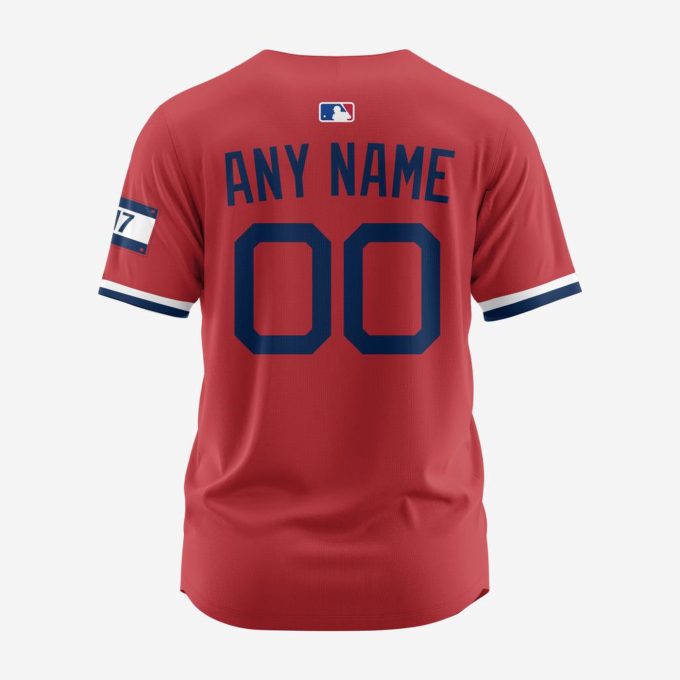 MLB Boston Red Sox Personalized Reverse Retro Concept Design Baseball Jersey