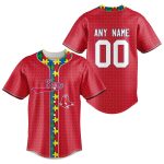 MLB Boston Red Sox Specialized Baseball Jersey Fearless Aganst Autism Gift for Men Women MLB Boston Red Sox Specialized Baseball Jersey Fearless Aganst Autism Gift for Men Women