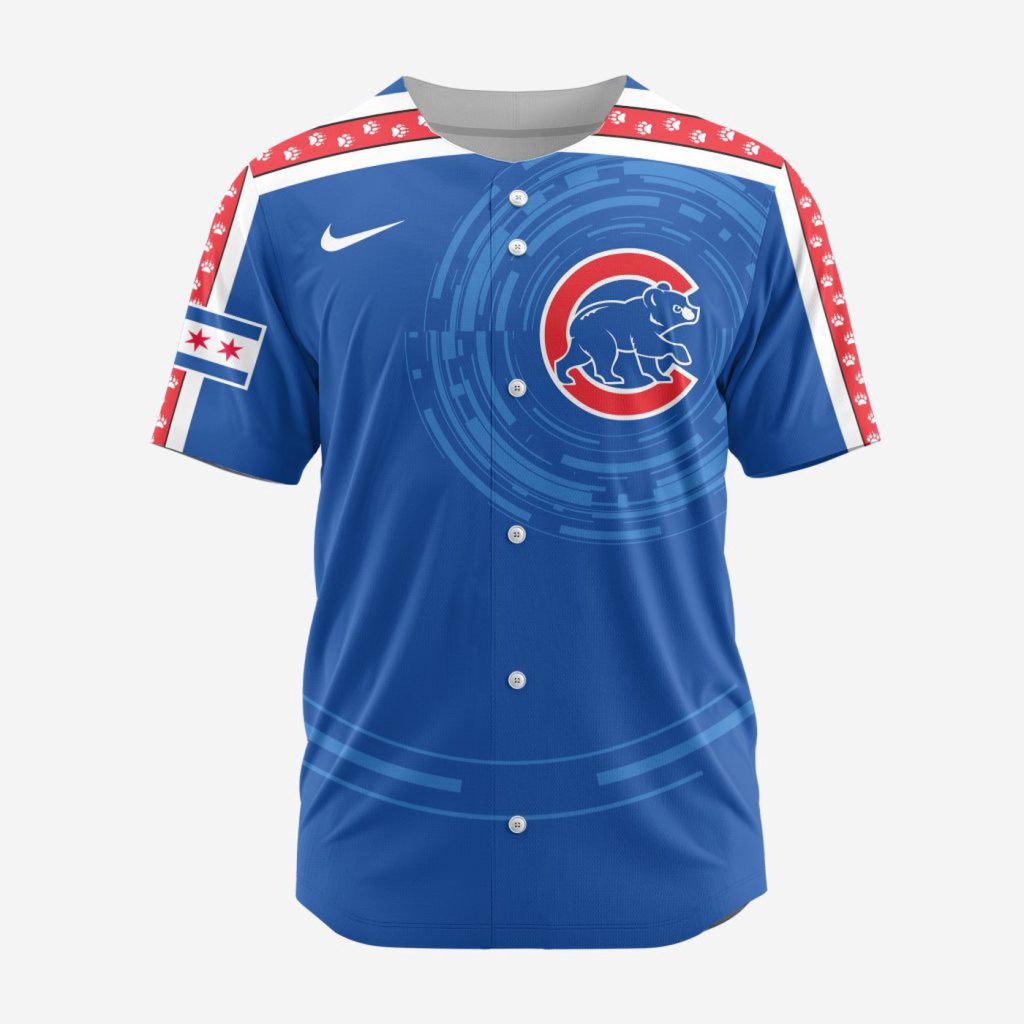 MLB Chicago Cubs Personalized Alternate Design Concept Baseball Jersey 2402 MLB Chicago Cubs Personalized Alternate Design Concept Baseball Jersey 2402