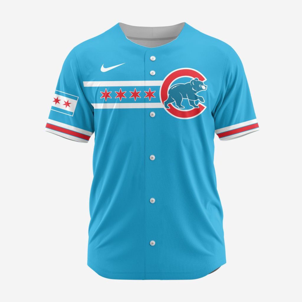 MLB Chicago Cubs Personalized Alternate Design Concept Baseball Jersey 2404 MLB Chicago Cubs Personalized Alternate Design Concept Baseball Jersey 2404