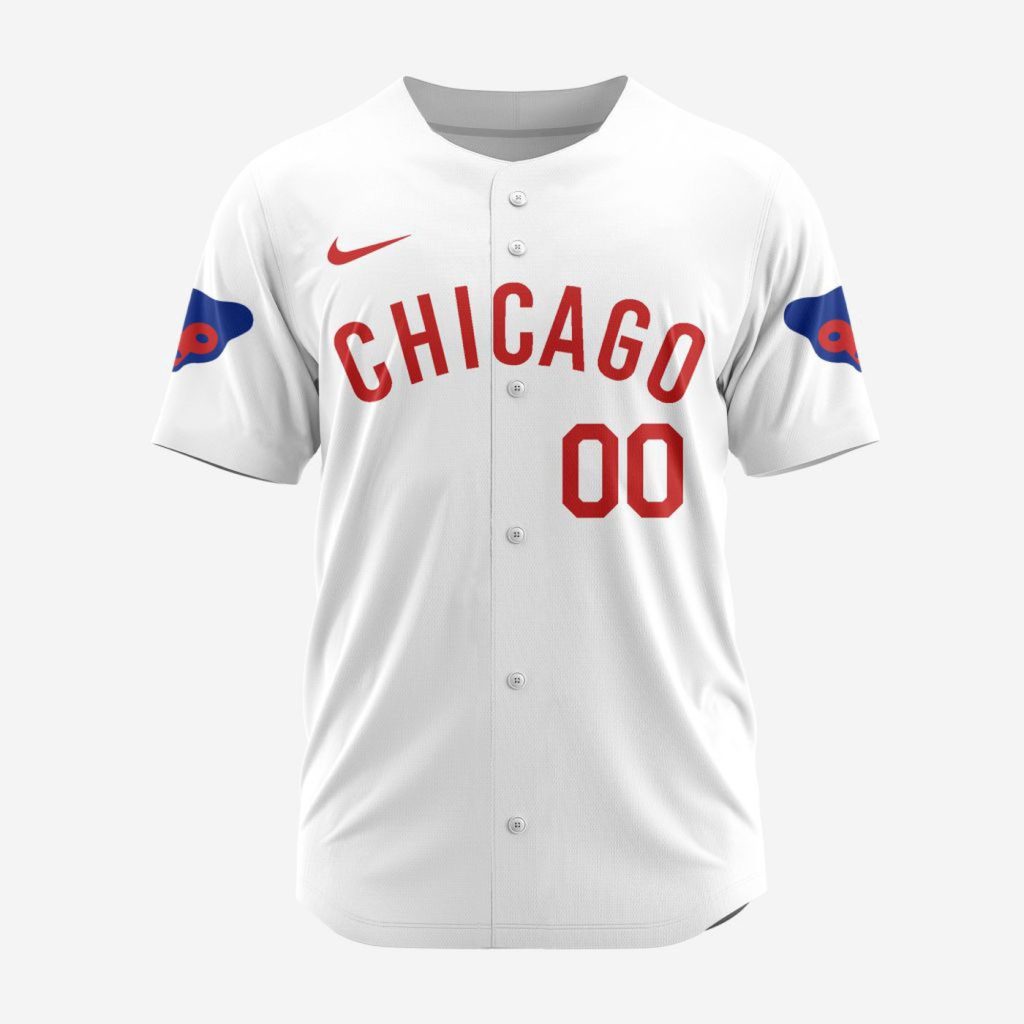 MLB Chicago Cubs Personalized Reverse Retro Concept Design Baseball Jersey MLB Chicago Cubs Personalized Reverse Retro Concept Design Baseball Jersey