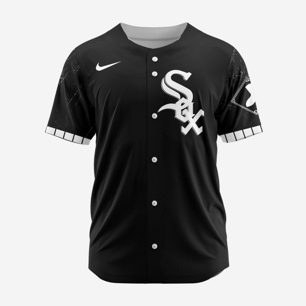 MLB Chicago White Sox Personalized Alternate Design Concept Baseball Jersey 2402 MLB Chicago White Sox Personalized Alternate Design Concept Baseball Jersey 2402