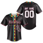 MLB Chicago White Sox Specialized Baseball Jersey Fearless Aganst Autism Gift for Men Women MLB Chicago White Sox Specialized Baseball Jersey Fearless Aganst Autism Gift for Men Women