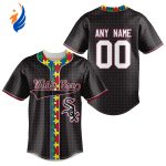MLB Chicago White Sox Specialized Baseball Jersey Fearless Aganst Autism Gift for Men Women MLB Chicago White Sox Specialized Baseball Jersey Fearless Aganst Autism Gift for Men Women
