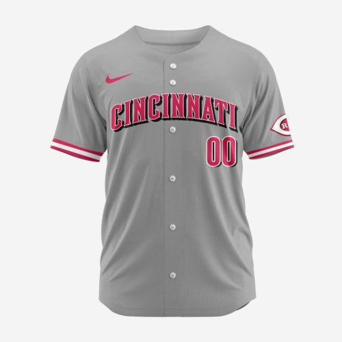 MLB Cincinnati Reds Personalized 2024 Road Baseball Jersey