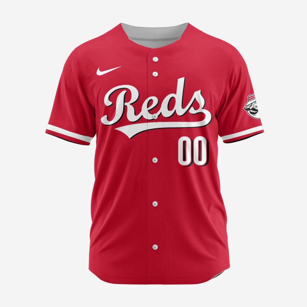 MLB Cincinnati Reds Personalized Alternate 02 Baseball Jersey MLB Cincinnati Reds Personalized Alternate 02 Baseball Jersey