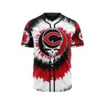 MLB Cincinnati Reds Special Grateful Dead Design Baseball Jersey Gift for Men Women MLB Cincinnati Reds Special Grateful Dead Design Baseball Jersey Gift for Men Women