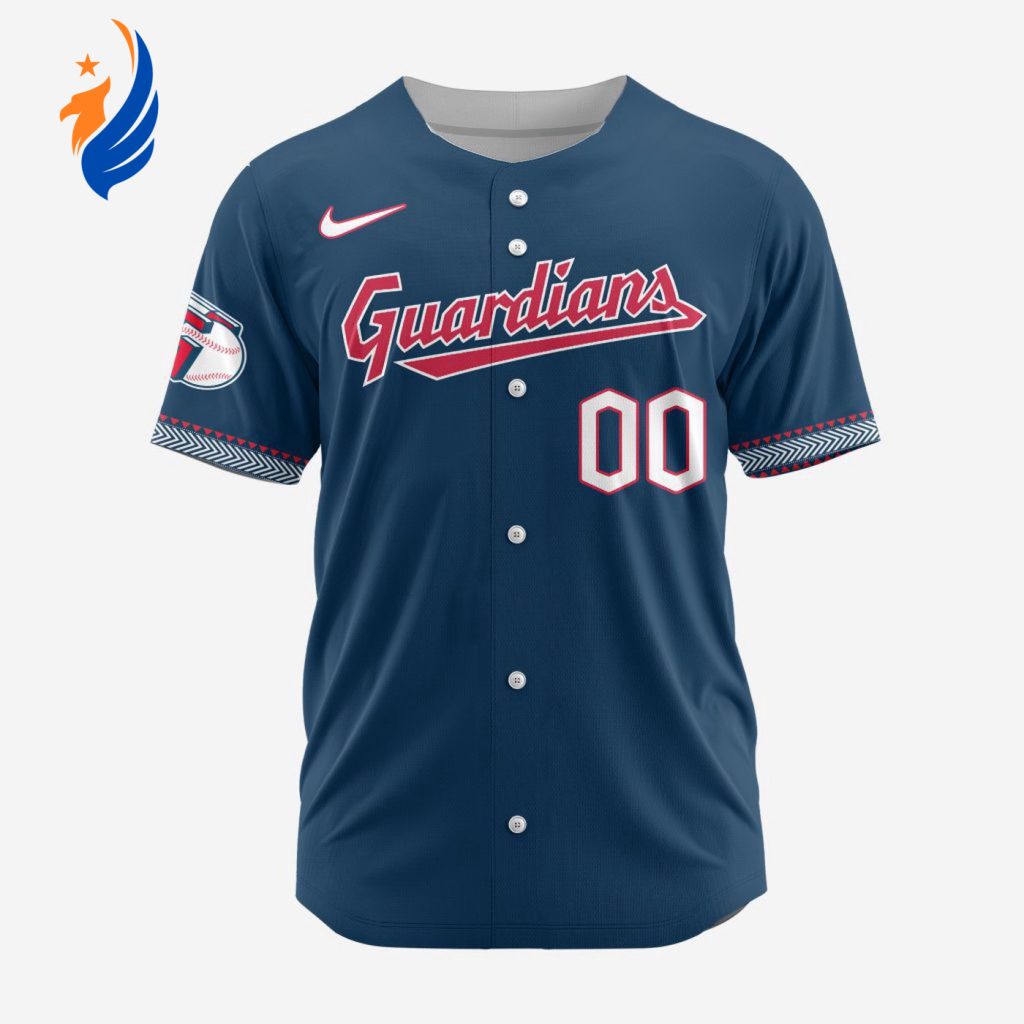 MLB Cleveland Guardians Personalized Alternate Design Concept Baseball Jersey 2402 MLB Cleveland Guardians Personalized Alternate Design Concept Baseball Jersey 2402