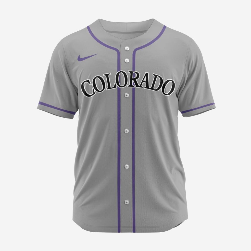 MLB Colorado Rockies Personalized 2024 Road Baseball Jersey MLB Colorado Rockies Personalized 2024 Road Baseball Jersey