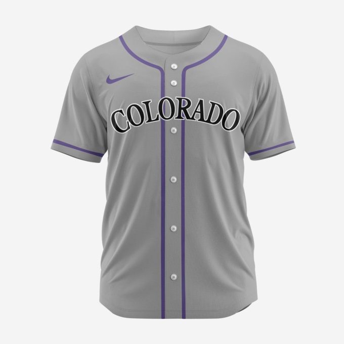 MLB Colorado Rockies Personalized 2024 Road Baseball Jersey
