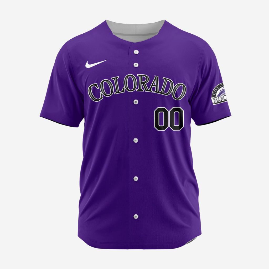 MLB Colorado Rockies Personalized Alternate Baseball Jersey MLB Colorado Rockies Personalized Alternate Baseball Jersey