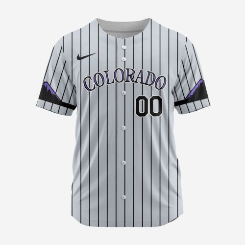MLB Colorado Rockies Personalized Alternate Design Concept Baseball Jersey 2402