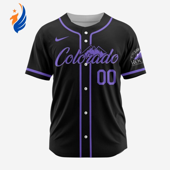 MLB Colorado Rockies Personalized Alternate Design Concept Baseball Jersey 2404 MLB Colorado Rockies Personalized Alternate Design Concept Baseball Jersey 2404