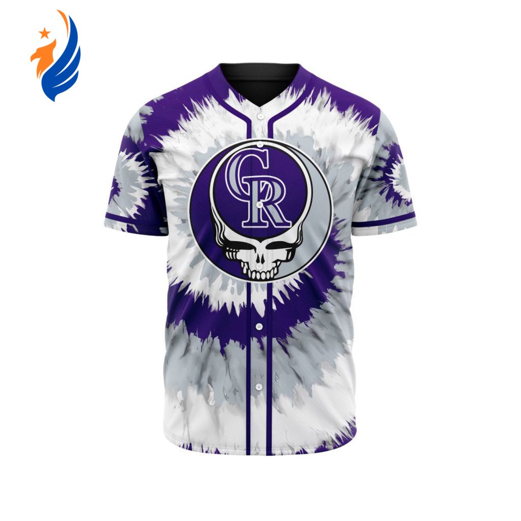 MLB Colorado Rockies Special Grateful Dead Design Baseball Jersey Gift for Men Women MLB Colorado Rockies Special Grateful Dead Design Baseball Jersey Gift for Men Women