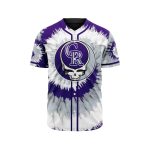MLB Colorado Rockies Special Grateful Dead Design Baseball Jersey Gift for Men Women