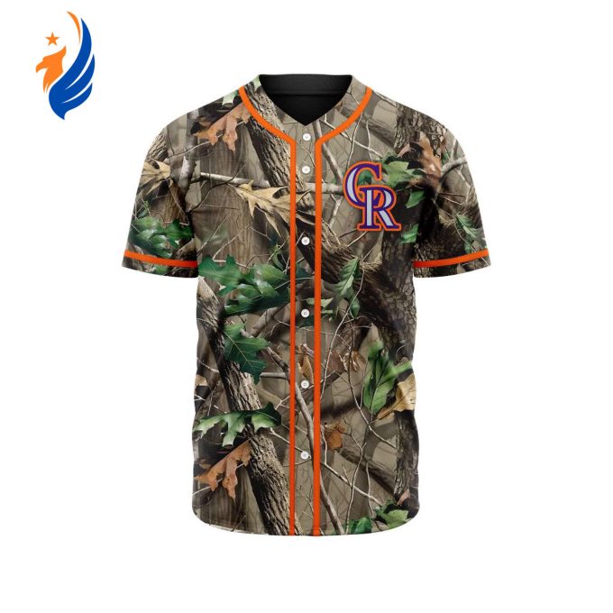 MLB Colorado Rockies Special Realtree Camo Hunting Baseball Jersey Gift for Men Women MLB Colorado Rockies Special Realtree Camo Hunting Baseball Jersey Gift for Men Women