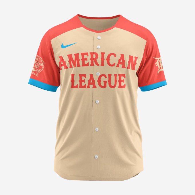 MLB Detroit Tigers Personalized 2024 All Star Game Baseball Jersey