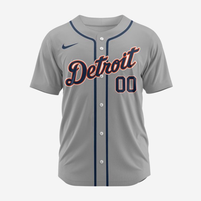MLB Detroit Tigers Personalized 2024 Road Baseball Jersey