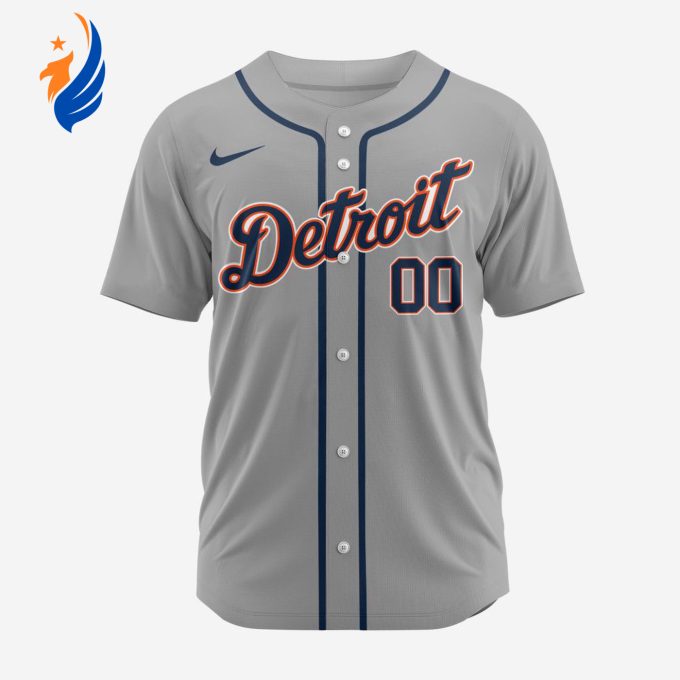 MLB Detroit Tigers Personalized 2024 Road Baseball Jersey