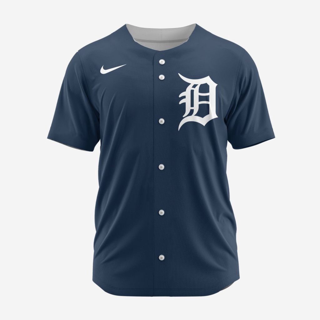 MLB Detroit Tigers Personalized Alternate Design Concept Baseball Jersey 2402 MLB Detroit Tigers Personalized Alternate Design Concept Baseball Jersey 2402