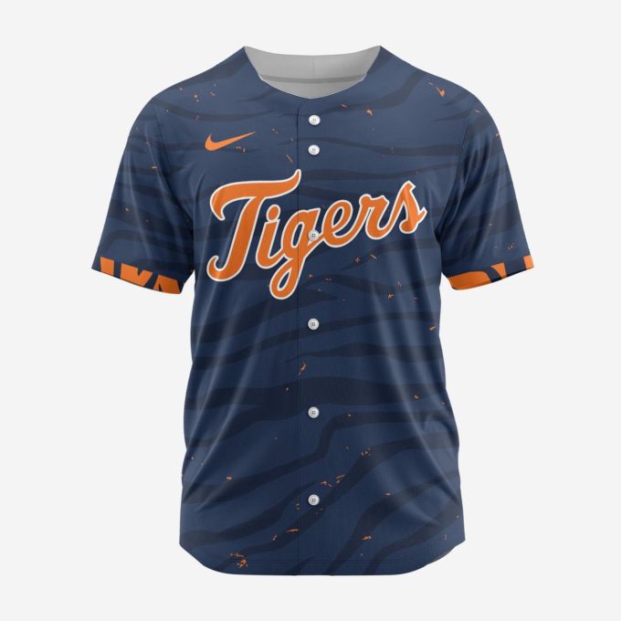 MLB Detroit Tigers Personalized Alternate Design Concept Baseball Jersey 2404