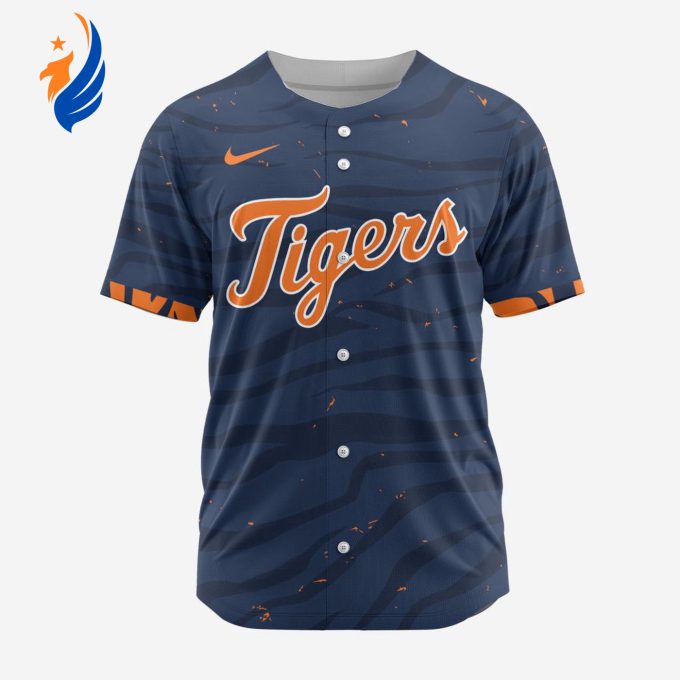 MLB Detroit Tigers Personalized Alternate Design Concept Baseball Jersey 2404 MLB Detroit Tigers Personalized Alternate Design Concept Baseball Jersey 2404