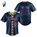 MLB Detroit Tigers Specialized Baseball Jersey Fearless Aganst Autism Gift for Men Women MLB Detroit Tigers Specialized Baseball Jersey Fearless Aganst Autism Gift for Men Women