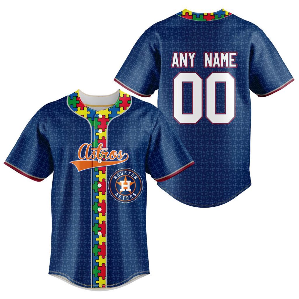 MLB Houston Astros Mix Grateful Dead | Specialized Baseball Jersey Fearless Aganst Autism Gift for Men Women MLB Houston Astros Mix Grateful Dead | Specialized Baseball Jersey Fearless Aganst Autism Gift for Men Women