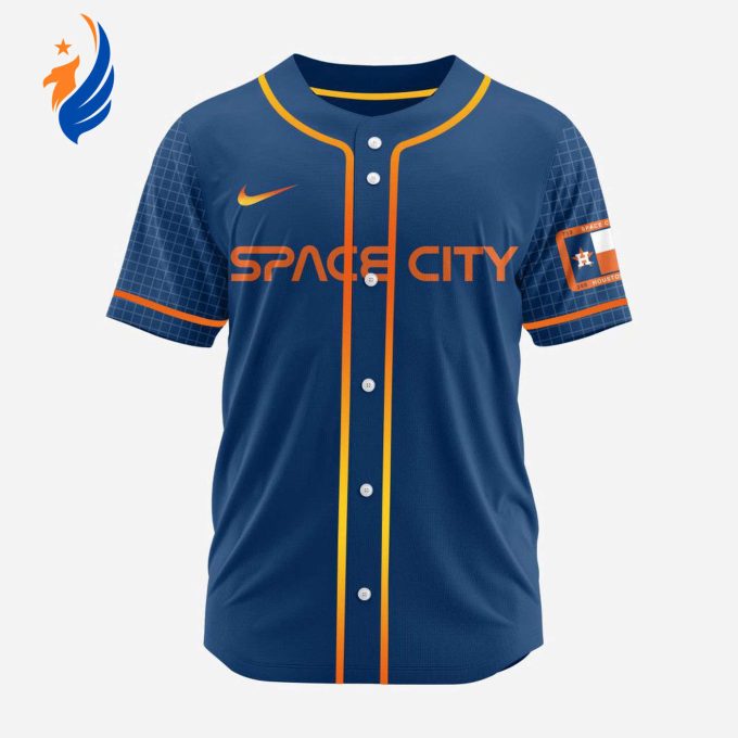 MLB Houston Astros Personalized 2024 City Connect Baseball Jersey Design
