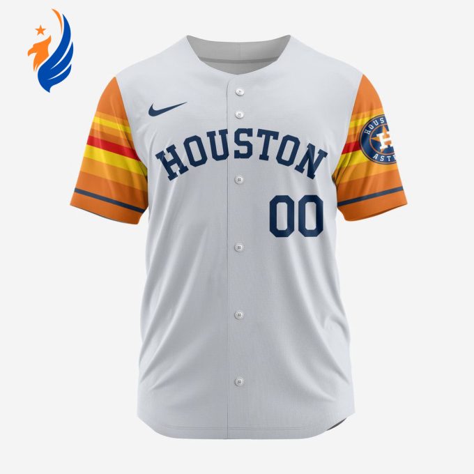 MLB Houston Astros Personalized Alternate Design Concept Baseball Jersey 2402 MLB Houston Astros Personalized Alternate Design Concept Baseball Jersey 2402